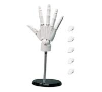 Movable Art Hand, Realistic Sketching Doll Hand Articulated Design with Drawing Support, Model Tool for Wooden Figures, Studio Prop with Natural Style, Creative Practice for Illustra