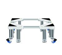 Movable Base for American Fridge Freezer Height 25cm/9.8in Appliance Wheels Adjustable Fridge Freezer Trolley Double Door Wine Cooler Stand (8 Legs 4 Wheels) (85-105cm)