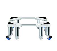 Movable Base for Freestanding Fridge Freezer Height 25cm/9.8in Appliance Wheels Adjustable Fridge Freezer Trolley Double Door Wine Cooler Stand (8 Legs 4 Wheels) (80-100cm)