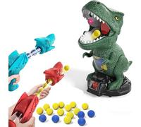 Movable Dinosaur Shooting Toy for Kids, Electronic Target Shooting Game, Electronic Target Game Toy with Spraying, LED Score Display, Sound Effects, Fun Competition Gift for Boys Girls Ages 4-8 (2Set)