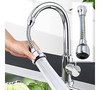 Movable Faucet Extender,Faucet Extender for Kitchen Sink, 360° Rotatable Sink Faucet Head Anti-Splash Tap Booster Shower and Water Saving Faucet for Kitchen