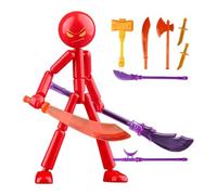 Movable Figure Set, Flexible Joint Model Craft, 4.72x7.09x1.18 Inches ABS Display Figure with Articulated Design, Action Model Toy, Poseable Decorative Style, Collectible Display for Home Office Use