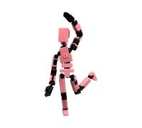 Movable Figure Toy - 3D Printed Color Model, Mechanical Joint Doll Educational Fun Display | Flexible Pose Model Play Set for Home Kindergarten Nursery Birthday Gift Poseable Character Act