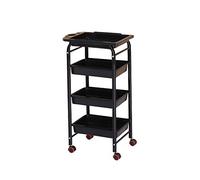 Movable Hand Trucks Storage CartDurable Steel Pipe Trolley for Beauty Services Portable Utility Transport Cart EasyUse Service Trolley for Salon and Spa