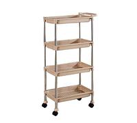 Movable Hand Trucks Storage,Kitchen Movable Trolleys,Mobile,Beauty Salon Rolling Trolley With Detachable Universal Wheel Spa Cart Tray/A/3 Tier46X28X73Cm(A-4 Tier46X28X99Cm)
