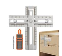 Movable Handle Drilling Temple, Precision Drill for Hole Positioning - Drilling Guide for Handles and Knobs | For Professional Carpenters Enthusiasts, Beginners, Amateurs Families
