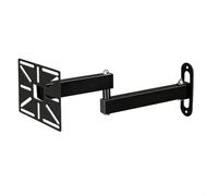 Movable L Shaped Dome Camera Mount For Cctv Security, Robust Metal Wall Bracket With Flexible Angle Adjustment, Quick Setup Monitoring Stand For Outdoor Indoor Use, White(35 both arms Black)