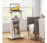 Movable Laptop Computer Workstation With Storage