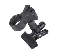 Movable Microphone Clip Clamp Microphone Handhold Clip Clamp Holder with Adapter Adjustable for Bathroom Salon Adjustable Blow Dryer Holder