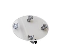Movable Plant Tray with Wheel Rolling Flower Container Tray Water Holder Base Indoor Planter for Movable Stand Wheeled Plant Saucer