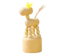 Movable Puppet Figurines Educational Toy for Kids Adult, A | Wooden Movable Puppet Figurines Clown Horse Giraffe Dog Statue Table Ornament Home Decorations Gift
