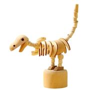 Movable Puppet Figurines Educational Toy for Kids Adult, F | Wooden Movable Puppet Figurines Clown Horse Giraffe Dog Statue Table Ornament Home Decorations Gift