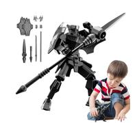 Movable Robot Figurine - Jointed Sculpture, Display Model | 3D Printed Mechanical Character, Adjustable 13cm Action Unit With Unique Build Applied In Shelf Decor, Art Studios, Or Workstation Spaces