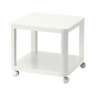Movable Side Table on Casters, 2-Layer Coffee Table for Living Room, Versatile Negotiation Table, Ideal for Sofa Side Use