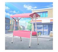 Movable Street Food Kiosk Stand with Canopy Durable Carbon Steel Display Stall for Outdoor Events Food Truck Business Portable Food Stall for Festivals