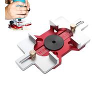 Movable Tenon Jig | 2-in-1 Circular Guide for Router, Groove Position Guide Tool for Cutting Installation Radiated Edges Cabinets Circles Mortise Wood Grooves | Circle Cutting