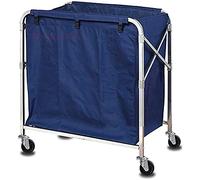 Movable Trolleys Laundry Basket On Wheels Laundry Collector With Removable Fabric Bags Foldable Laundry Trolley For Hotel Bathroom Bedroom