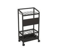 Movable Umbrella Storage Rack with Pull-Out Drip Tray for Entryway, Hotel, School, Office - Space Saving, 360° Rotation