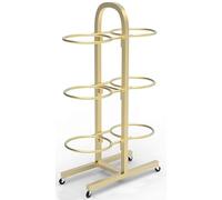 Movable Yoga Ball Storage Rack Multi-Tier Rolling for Fitness & Stability Balls Space-Saving Home Gym Cart Exercise Equipment Holder for Studio Use