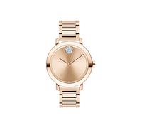 Movado Bold 3600824 Evolution Women's Ionic Plated Carnation Gold Steel Case and Bracelet Color: Rose Gold, Rose Gold, Rose Gold, bracelet