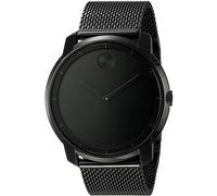Movado Men's 3600261 Bold Analog Display Swiss Quartz Black Watch, Black, 44 mm, Quartz Movement