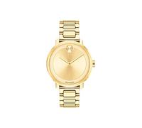 Movado Women's BOLD Sugar Dial Yellow Gold Watch with a Flat Dot, Gold (Model 3600502)
