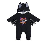 MOVAWAKY Baby Halloween Outfits First Outfit Boy Hooded Costume With Ear Hat Long Sleeve Clothes For Infant 0-18 Months Fancy Dress Kids Cotton Jumpsuit 0-24 Age 12-18 (#A1 Purple,3-6 Months)
