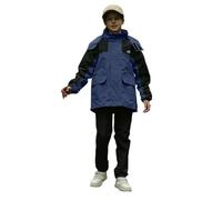 MOVAWAKY Boys Waterproof Jacket, Boys Winter Jackets Outdoor Raincoat with Hood Waterproof Coats Girl Rain Coats for Girl Soft Lined Hooded Rain Jacket for Girls Toddler 1-15 Years