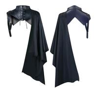 MOVAWAKY Costume Cloak With Hood Men Women Vampire Cape Witch Stand-Up Collar Halloween Carnival For Cute Black Bat Hoodie Pattern World Book Day Costumes And Theatrical Performances Gift