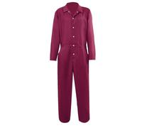MOVAWAKY Escaped Prisoner Costume Orange Prison Jumpsuit Convict Suit Jail Costumes For Cosplay Party Carnival Mens Outfit Overalls Xx-Large Top Matching Trousers Female Fancy Dress (#A2 Red,XS)