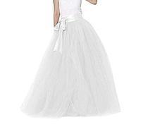 MOVAWAKY Fancy Dress,Tutu Skirts Sequins Stars Elastic Women's Long Tutu Ballet Skirts for Women Floral Tulle Skirts Women Neon Clothes Halloween Christmas Fancy Dress