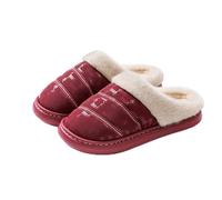 MOVAWAKY Fluffy Slippers for Women,Comfort Slip On House Shoes The Elderly Ladies Home Hotel Guest Warm Plush Bedroom with Faux Fur Lining Women Mens Size 11 Fashion Comfy
