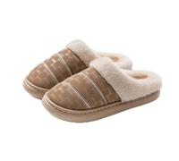 MOVAWAKY Fluffy Slippers for Women,Comfort Slip On House Shoes The Elderly Ladies Home Hotel Guest Warm Plush Bedroom with Faux Fur Lining Women Mens Size 11 Fashion Comfy