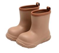 MOVAWAKY Girls' Boots, Rain Boot for Unisex Kids Girls' Wellies Wellies for Boys Lightweight All-Day Comfort Unisex Children's Wellington Boots Little Kids and Big Brown
