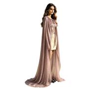 MOVAWAKY Hooded Cape For Adults Long Cloak Shiny Metallic Cosplay Robe Bling Glitter Sparkly Cloaks Witch Vampires Costume Fancy Dress Medieval Renaissance Coat Mysterious Wizard Fairytale Gifts