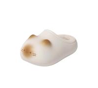 MOVAWAKY Ladies' Cozy Slippers,Comfort Slip On House Shoes Slippers Comfy Warm Lightweight Breathable Anti-Slip Cute Women for The Elderly Men Winter Comfortable Plush (Beige,4.5)