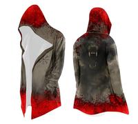 MOVAWAKY Men Women Halloween Bat Costume Cape With Hood Witch Wizard Vampire Death Fancy Dress Cosplay Black Cloak Adult Masquerade Medieval Renaissance Hooded Coat For & Stage Performances Gift