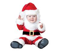MOVAWAKY Newborn Christmas Outfit Girl New Born Rompers 0-3 Months Plus Size Costumes Long Sleeve Romper Jumpsuit + Hat Outfits Collared Baby Bodysuit My First Boy 3-24