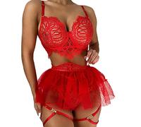 MOVAWAKY Sexy Secretary Outfits Women,Girls Sexy Cosplay Naughty Outfits Women Lace Push Up Bustiers Women Lingerie Sleepwear Womens Sexy Outfit for Bedroom