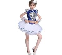 MOVAWAKY Tutu Skirt Girls, Princess Fancy Dress Kids Clothes Girls White Tutu Skirt Ballet Skirts for Girl Elastic Ballet Outfit 2-3 Years New Year Party Dress Up Costume