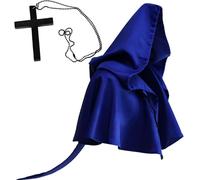 MOVAWAKY Unisex Gothic Black Witch Cloak Fancy Dress Up Shiny Cape Metallic Cosplay Robe Bling Glitter Sparkly Cloaks Costume Grim Reaper Vampire Master Wizard Fairytale For Halloween Christmas Gift