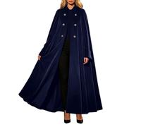 MOVAWAKY Unisex Medieval Cowl Hat Black Cloak Adult Full Length Sheer Cape Witch Vampires Costume Cosplay Fancy Dress Renaissance Hooded Coat Christmas Fantasy Play Stage Performance Outfits Gifts