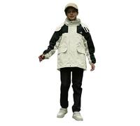 MOVAWAKY Waterproof Coat, Raincoat Girl Childrens Rain Coat Waterproof Cycling Jacket Boy's Raincoat Windproof & Breathable for Autumn, Winter, Hiking & Outdoors