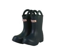 MOVAWAKY Wellington Boots Kids, Waterproof Toddlers Wellies White Boots Baby Easy Grip Handles Unisex Children's Wellington Unisex Styles for All Genders