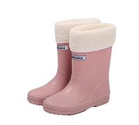 MOVAWAKY Wellingtons Kids, Children's rain Boots Short Wellies Baby Wellies Plain/Solid Color Spring and Summer Season for School Age Kids Red