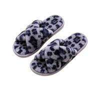 MOVAWAKY Women’S Soft Flannel Slippers,Women Mens Slip On Slippers for The Elderly Ladies Comfy Cozy House Shoes Womens Boot Women Size 10 Lined Closed Toe Non-Slip (Grey,7)
