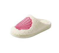MOVAWAKY Women's Fluffy Slippers,Slip On House Shoes Indoor Outdoor Slippers for The Elderly Ladies Home Hotel Guest Slipper Socks Womens 4-7 Non Slip Wide Fit Women Men Cloud