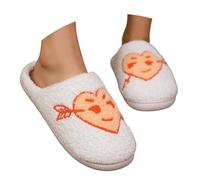MOVAWAKY Women's Slippers,Ladies Slip On Slippers for The Elderly Ladies Comfy Cozy House Shoes Womens Size 6 Women Mens 7 Plush Lined Solid Color Slip-On Anti-Skid (Yellow,9-10)