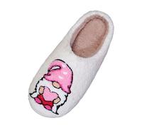 MOVAWAKY Womens Slippers with Good Support,Warm Comfortable Slip On Home for The Elderly Ladies Comfy Cozy House Shoes Warm Plush Bedroom Faux Fur Lining Women Men Indoors (RD2,6.5)