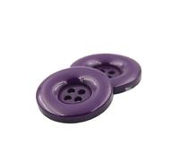 MOVDARL 15mm 18mm 20mm 23mm 25mm 28mm 30mm 34mm 38mm 4 Hole Plastic Resin Round Buttons Black White Button Fit Sewing Scrapbooking DIY(07 dark purple,25mm 17pcs)